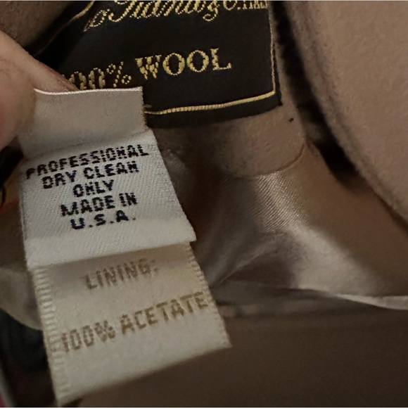 Loro Piana Sz 4 Fleurette Classic Camel Double Breasted Fitted Slender Pea Coat - Picture 14 of 15